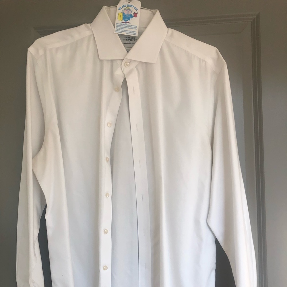 Large Men’s White Dress Shirt